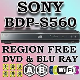 New SONY BDP-SP560 Wi-Fi, Multi Region Code Free DVD 123456 PAL NTSC Blu Ray Zone A+B+C... by SONY BLU RAY CODE FREE