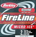 Berkley Fireline Micro Ice Fused Original Fishing Line (3/.75-Pound,Crystal)