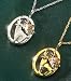 Black Hills Gold® Deer / Onyx Necklace 24K Gold (over sterling silver)