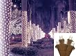 2' x 8' Pure White LED Christmas Net Style Tree Trunk Wrap Lights - Brown Wire