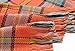 Aircee (TM) Women Autumn Winter Soft Wrap Shawl Blanket Tartan Plaid Tassel Pashmina Scarf (Orange)