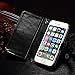 iPhone 6s Case, iPhone 6 Case, Joopapa Luxury Fashion Pu Leather 2 in 1 Magnetic Wallet Credit Card Holder Flip Case Cover with Built-in 9 Card Slots for for Apple iPhone 6/6s 4.7 Inch (Black)