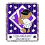 MLB Colorado Rockies 36-Inch-by-46-Inch Woven Jacquard Baby Throw