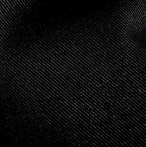 Solid Black 100% Cotton Twill Throw Pillow Cover Cushion (18 x 18")