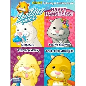 Zhu Zhu Pets Giant Coloring and Activity Book ~ Happy Hamsters (96 Pages)