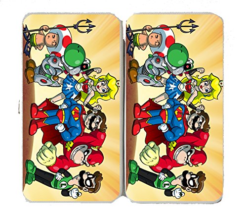 “Plumbers League of America Group” Funny Video Game & Super Hero Team Parody – Taiga Hinge Wallet Clutch