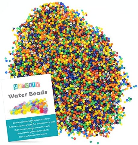 Garetty Expandable Water Beads are safe and Durable for Sensory Play or Decoration 2OZ.