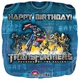Happy Birthday Transformer: Revenge of the Fallen 18" Mylar Square Balloon