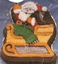 Wilton Santa 'N Sleigh Christmas Holiday Cake Pan (2105-3235, 1984) Retired