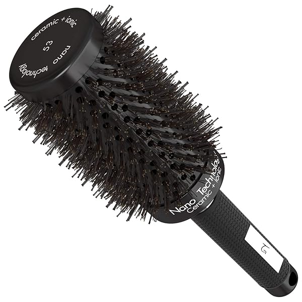 Round Brush For Blow Drying With Natural Boar Bristle By Tg