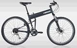 SwissBike LX Aluminum Folding Mountain Bike (20 Fram) _Matt Black