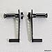 Ryca Motors Universal Aluminum Rearsets - Black