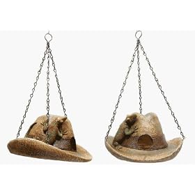 Cowboy Hat with Lizard Birdhouse by 