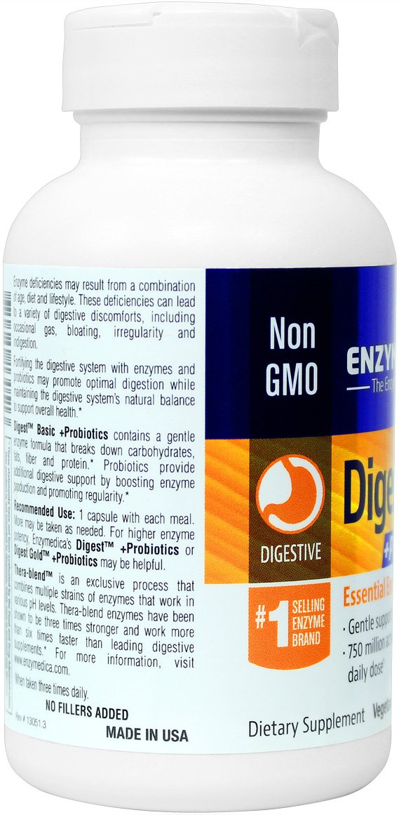 Amazon.com: Enzymedica - Digest Basic + Probiotics 90 Count ...