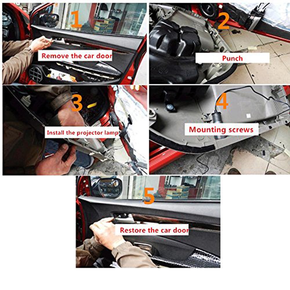 Universal Vesicle Car Door Shadow Light LED Batman Bat Projector Lazer Light eBay