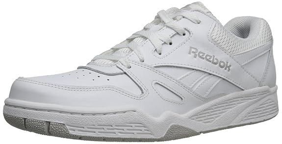 Reebok Men's Royal BB4500 Low Basketball Shoe,White/Steel,8.5 M US