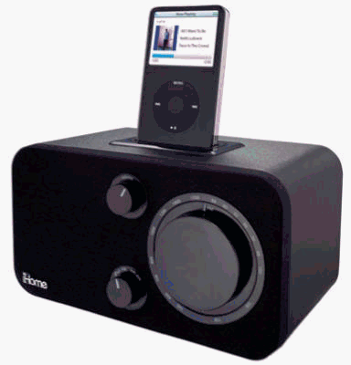iHome IH10B AM/FM Table Radio for iPod