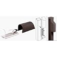 CRL Matte Bronze Aluminium Post Mounted Decorative Light with Hood