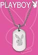 Officially Licensed PLAYBOY SILVER DOG TAG WITH PAVE BUNNY HEAD NECKLACE Officially Licensed PLAYBOY SILVER DOG TAG WITH PAVE BUNNY HEAD NECKLACE