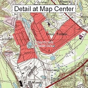 Buy USGS Topographic Quadrangle Map - Columbia North, South Carolina (Folded Waterproof)