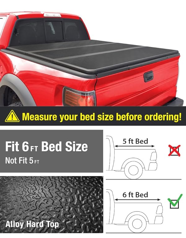 Maxmate Alloy Tri Fold Hard Top Truck Bed Tonneau Cover For 2016 2018 Toyota Tacoma