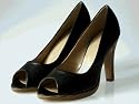 Couture Discount Damenpumps Fashion Peeptoes, Peep Toes, (S34C), Schwarz