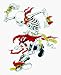 Circle Jerks - Skeleton in Kilt Skankin' - Sticker / Decal Image