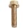 Grade 5 Steel Serrated Flange Bolt, Zinc Yellow-Chromate Plated Finish, Hex Head, UNC Threads, Hex Head, Meets IFI-111 (2002)/SAE J429 (1999)/ASTM B633 Specifications, 1/4"-20 Thread Size, 1" Length, Fully Threaded, Pack Of 50