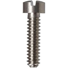 Precision Stainless Steel 303 Machine Screw, Fillister Head, Slotted Drive, ANSI B18.6.3