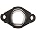 Spyraflo BFM-187-A Self-Aligning, Delrin Acetal Plastic Bearing With 2-Bolt Hole, 3/16" Inner-Diameter Steel Flange