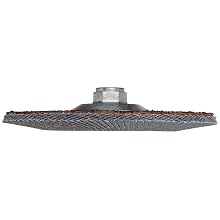 Norton 20X High Performance Abrasive Flap Disc, Type 27, Threaded Hole, Fiberglass Backing, Zirconia Alumina