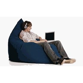 One Up Innovations ZJF-PIL-MS04 Jaxx Microsuede Collection Pillow Sac - Navy
