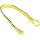 Mazzella EE2 Edgeguard Nylon Web Sling, Eye-and-Eye, Yellow, 2 Ply, Twist Eyes, Vertical Load Capacity
