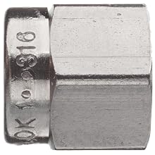 Parker A-Lok 1NU1-316 316 Stainless Steel Compression Tube Fitting, Nut, Tube OD