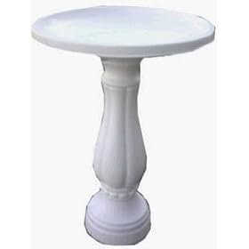 Design Molding 37900 25 White Class Bird Bath by Bird Baths