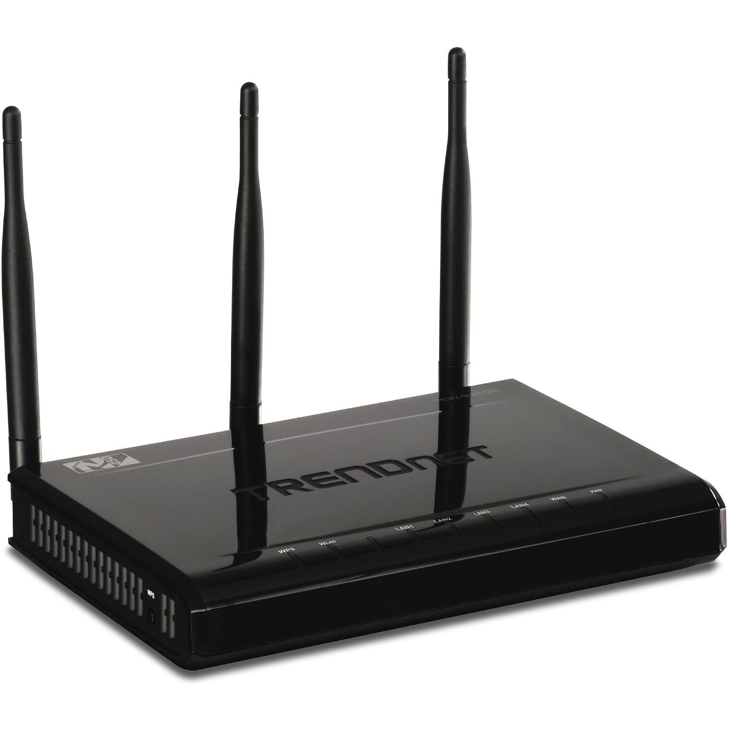TRENDnet 450 Mbps Wireless N Gigabit Router TEW-691GR (Piano Black)