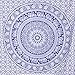SheetKart Tapestry Wall Hangings Blue and White Hippie Mandala Tapestry Wall Art College Dorm Beach Throw Bohemian Tapestry Wall Decor Boho Bedspread 54
