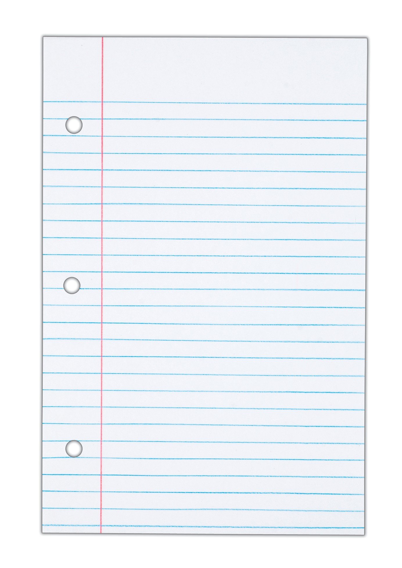 astrobrights college ruled filler paper