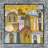 Maisons colorees I art print 30x30cm by Valerie Maugeri