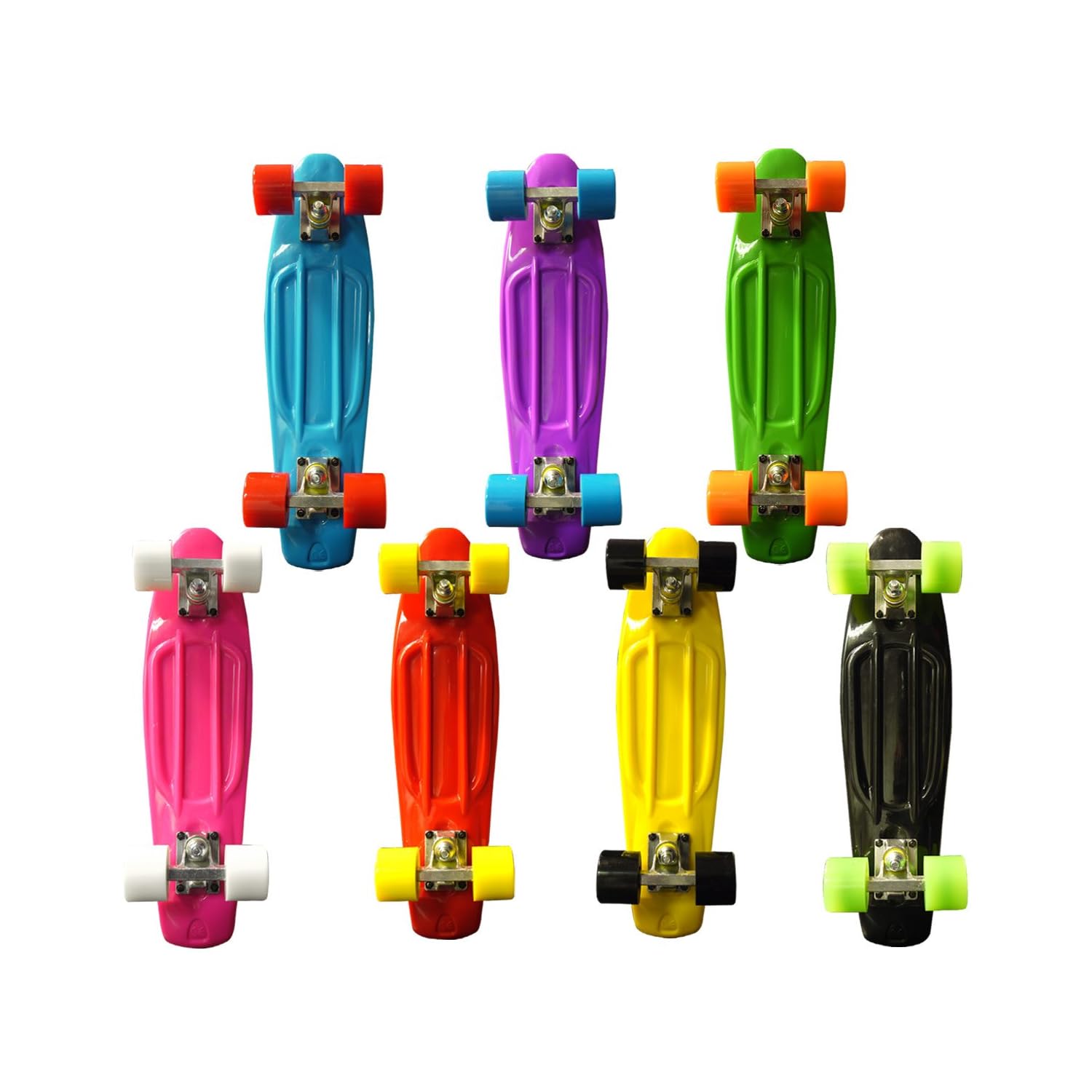 22" Retro Plastic Cruiser Skateboard