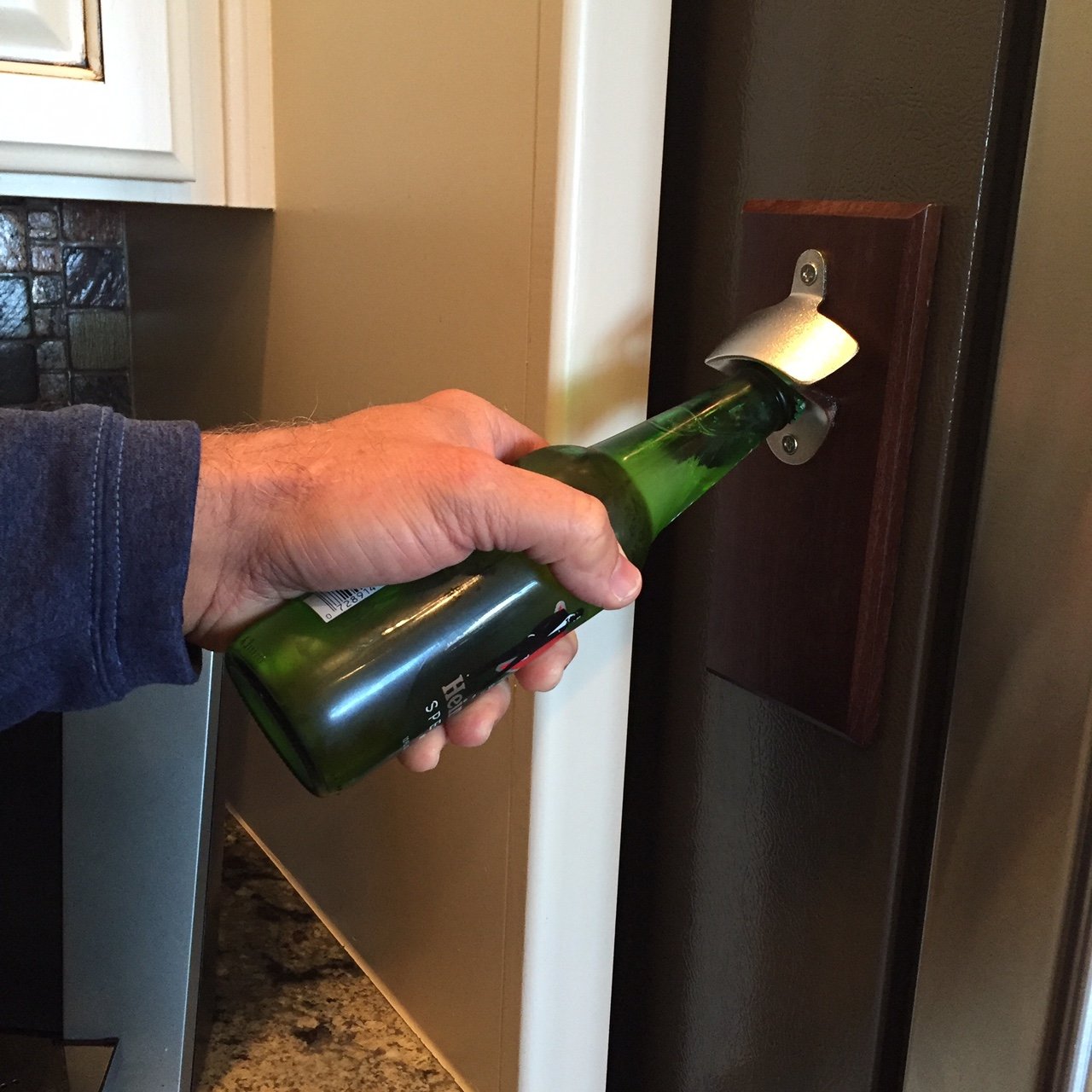 Wall Mounted Bottle Opener A Fun, Easy to Use