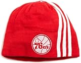 NBA Men's Authentic Team Knit Hat - Kf10Z, Philadelphia 76Ers, One Size , Philadelphia 76Ers , Red