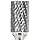 Bassett Cylindrical Solid Carbide Bur, Uncoated (Bright) Finish, Double Cut, End Cut End