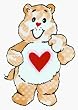 Care Bears - Care Bear with Heart in Belly - Sticker / Decal
