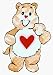 Care Bears - Care Bear with Heart in Belly - Sticker / Decal