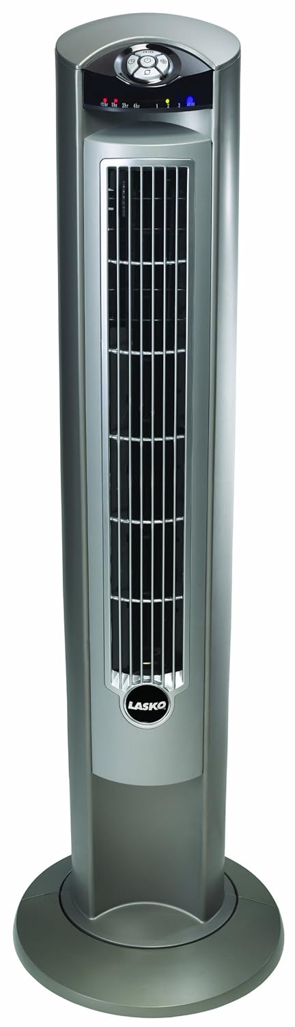 Amazon.com: Lasko 2551 Wind Curve Platinum Tower Fan With Remote ...