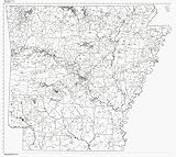 LAMINATED State of Arkansas ZIP Code Map wall sized print by WorkingMaps, 42x40