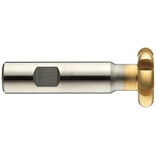 Niagara Cutter CVS130 Convex Radius Shank Type Cutter, High Speed Steel, TiN Coated, Weldon Shank, 3/4" Cutter Diameter, 6 Flutes, 1/32" Radius