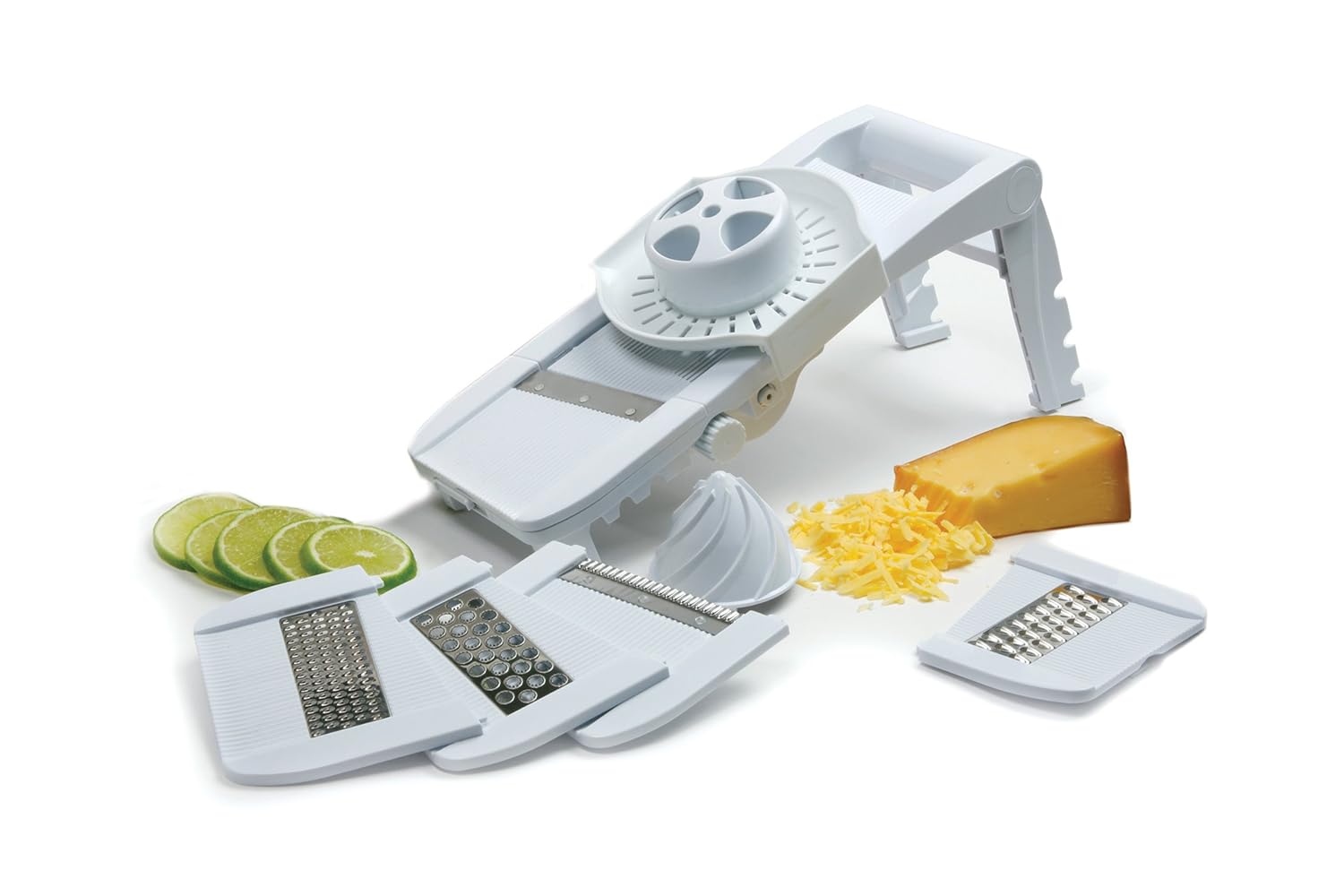 Compact Mandoline Slicer Grater Guard Safety Fruits Cheese Holder