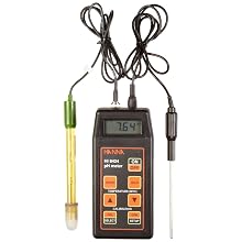 Hanna Instruments HI 8424 Waterproof Portable pH Meter, with ATC and HOLD Feature